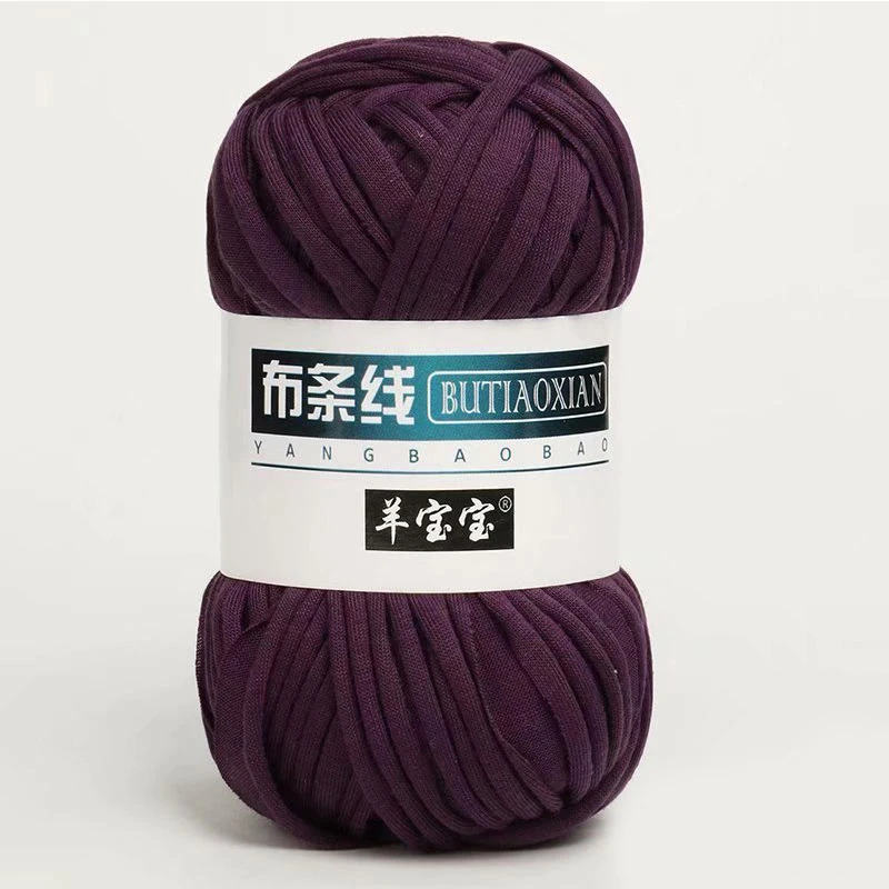 Supplier cotton knitting thick t-shirt Hand Knitting, Weaving, crocheting  t shirt cloth yarn for handmade bag ribbon   yarn