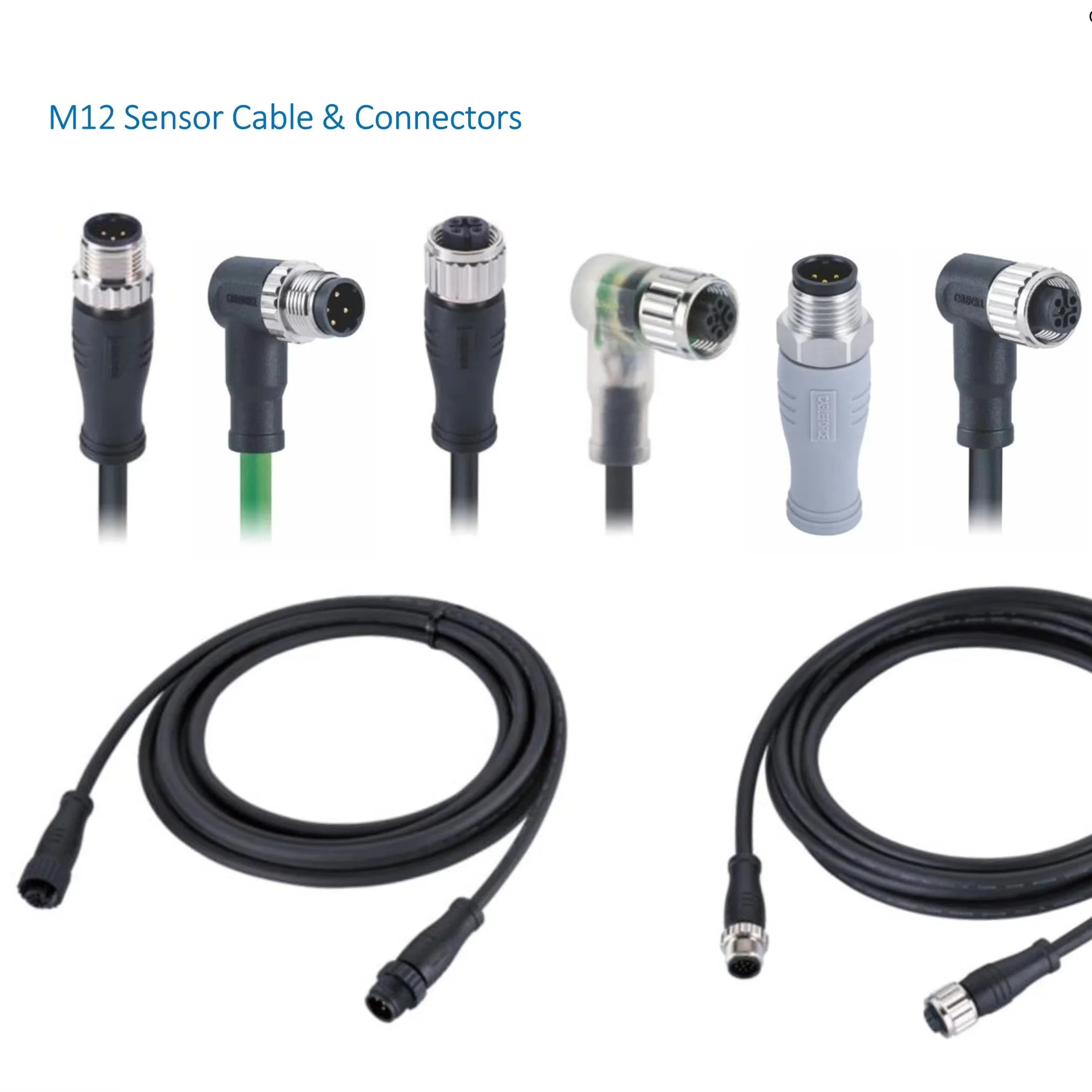 Cableforce M8 B код мужской женский 5 Pin-экранированный разъем формованный 1/2/5/10 м кабель M8 водонепроницаемый круглый разъем кабеля