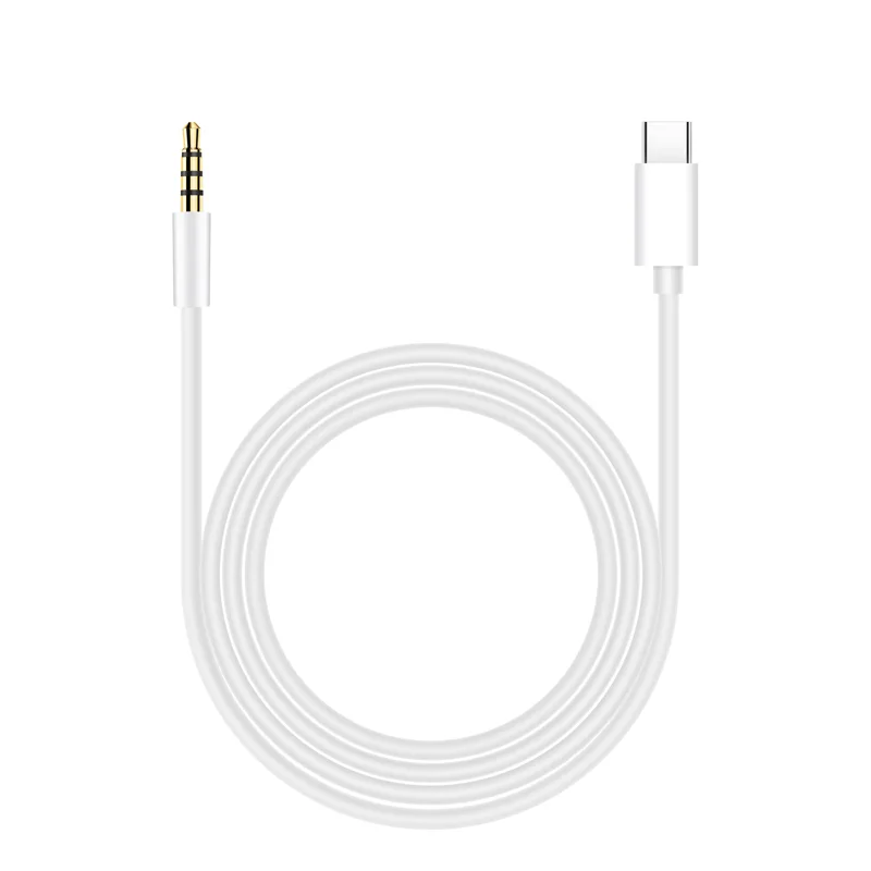 USB Type C Male Aux Audio Cable to 3.5mm Jack Male Earphone Speaker Audio Cable Adapter Headphone Headset Aux Cord Car Aux Cable