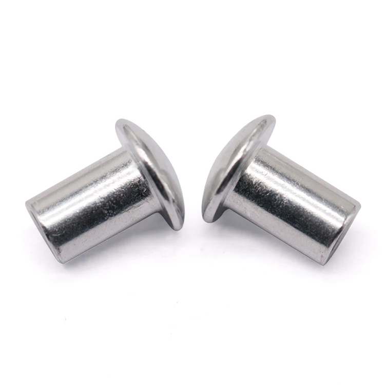 Custom Exquisite Technical Fastener Stainless Steel and Aluminum Metal Rivets Solid Flat Head Fastener Copper Material