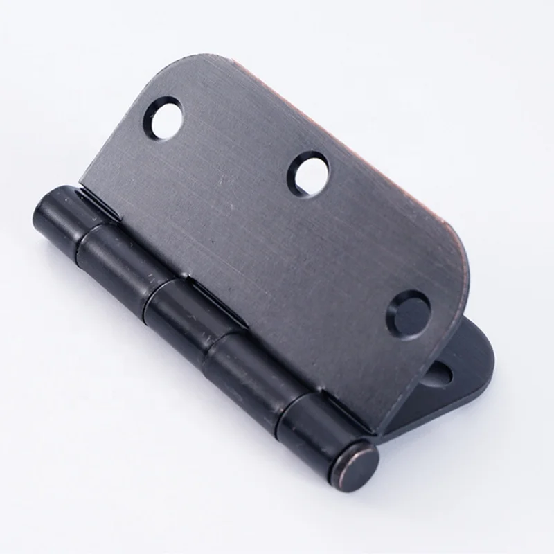 Hardware accessory 304 Stainless Steel iron metal window round corner spring door hinge flush hinge for wooden door