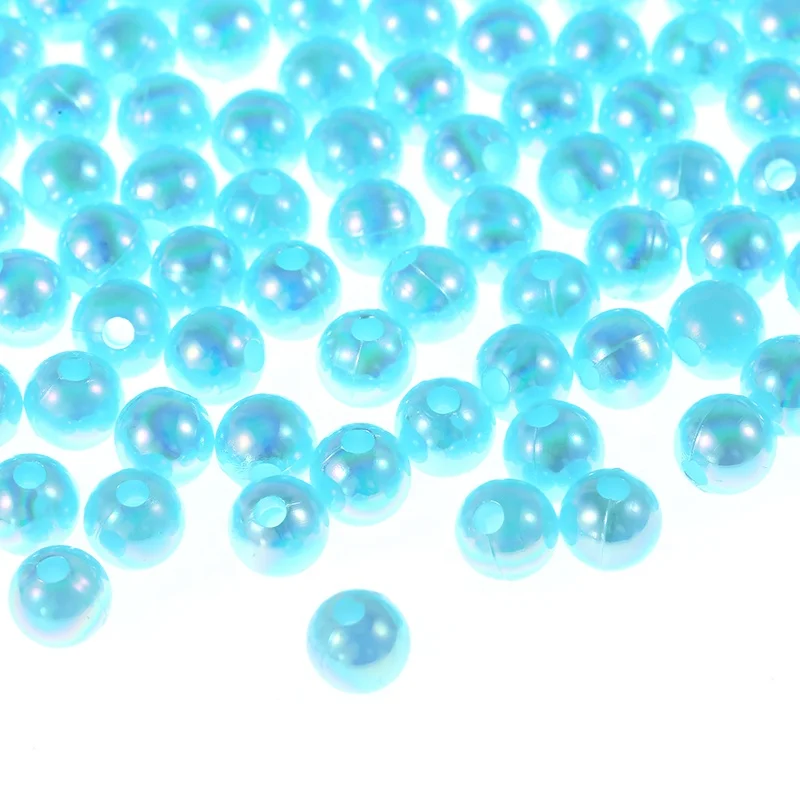 New Arrivals ABS Plastic Pearl 6mm 8mm 10mm Wholesale Loose Acrylic Beads with Hole