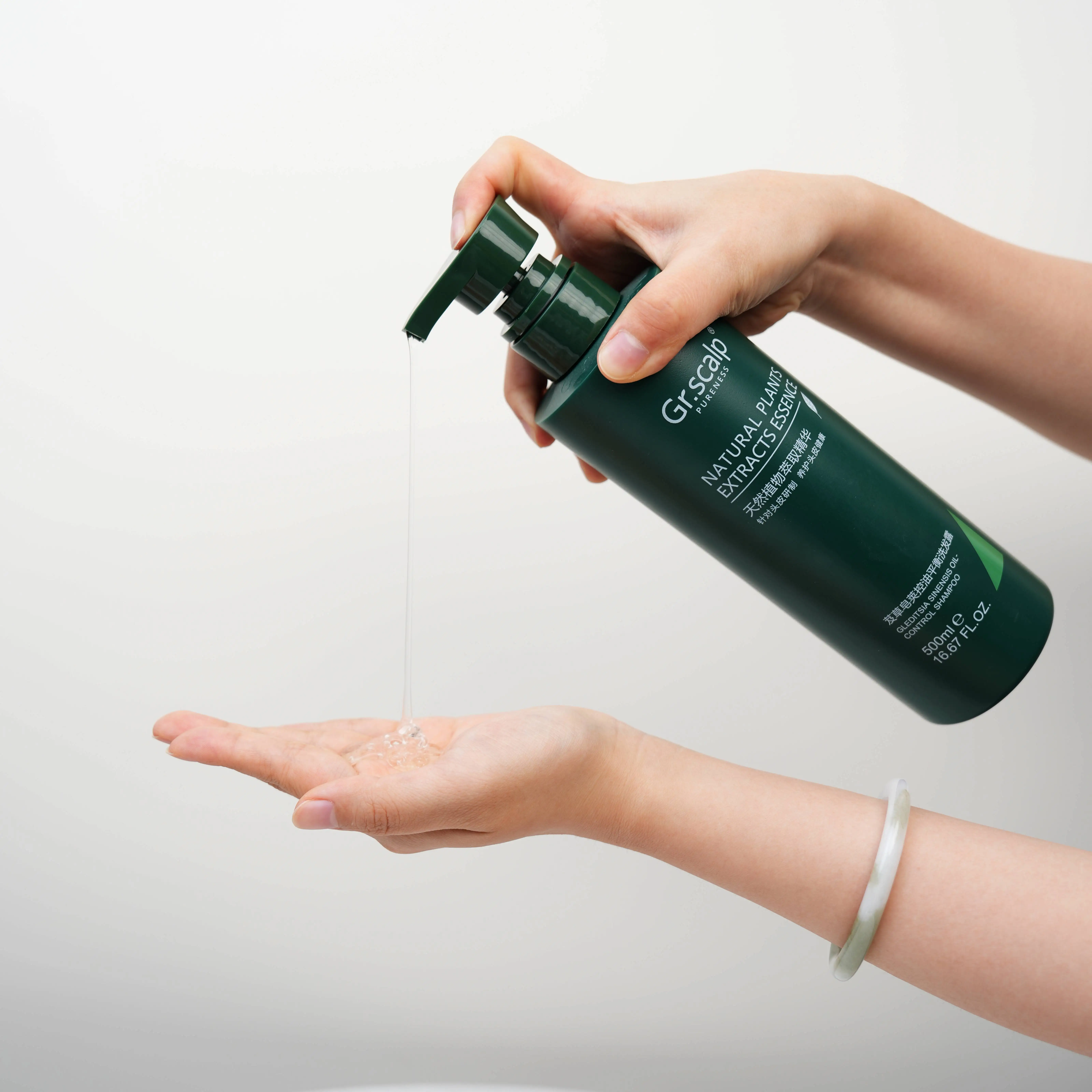 GR. Scalp wholesale gleditsia sinensis oil control fluffy hair cleaning shampoo for oily hair