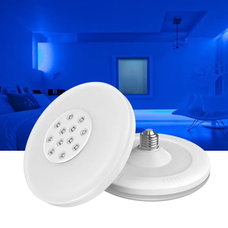 White Color Radar Sensor 18W 24W 30W Sanitize LED UV-C Lamp E27 E26 UFO LED Bulb