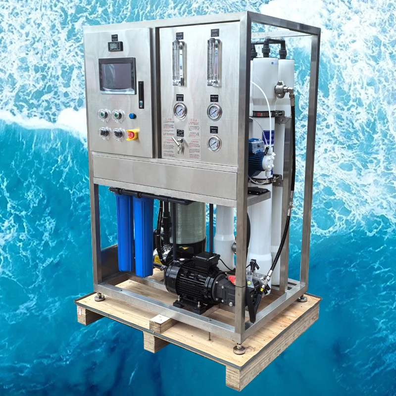 Sea water treatment machinery ro plant manufacturer 98% desalination rate salt filtration water machine purification