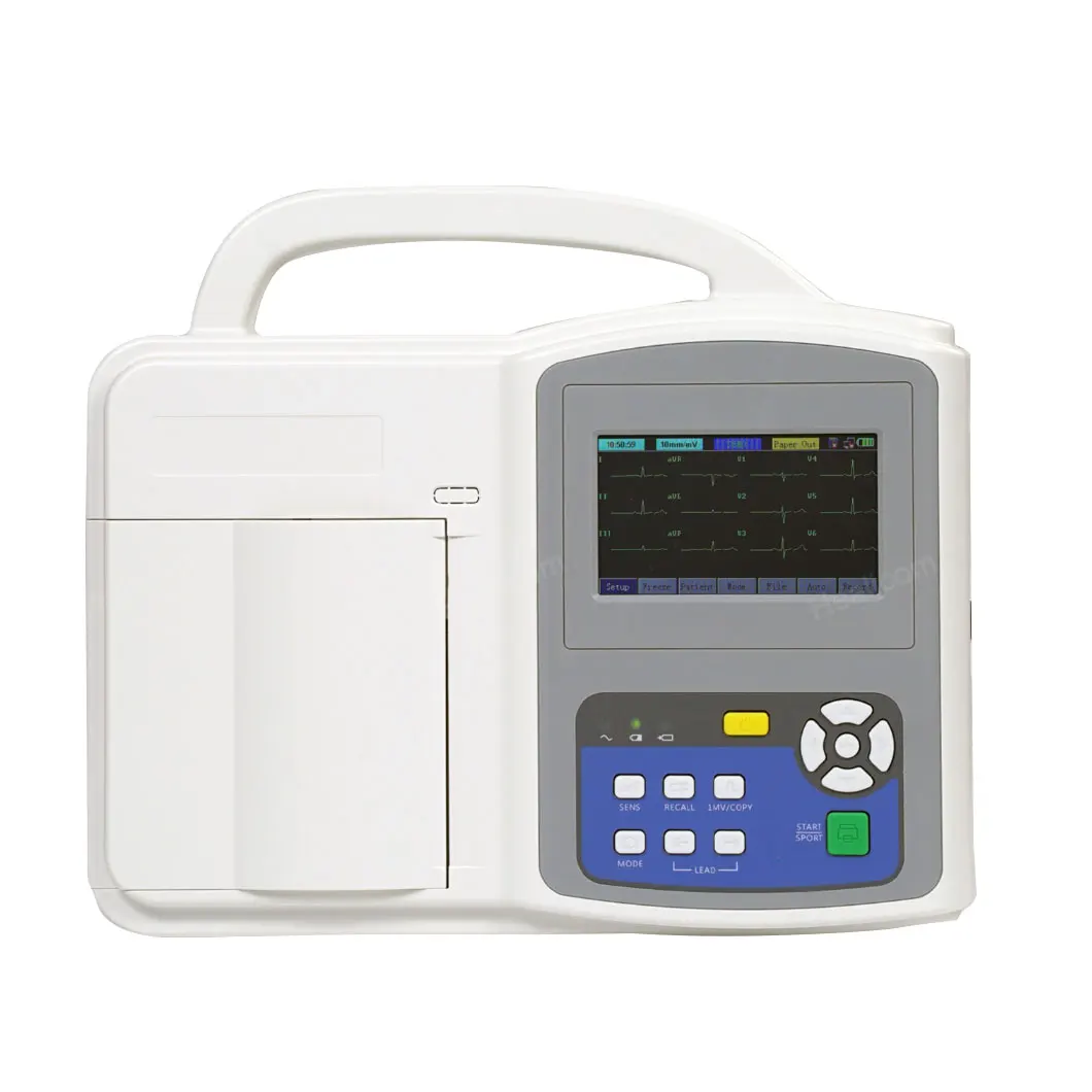 Pet Clinical Diagnosis Animal Portable 3 Channel Veterinary ECG Machine Vet Electrocardiograph