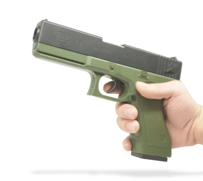Glock Soft Projectile Shell Throwing Girl Powder Pistol Boy Simulation Soft Projectile Shell Throwing Mini Plastic Kids Toy Gun