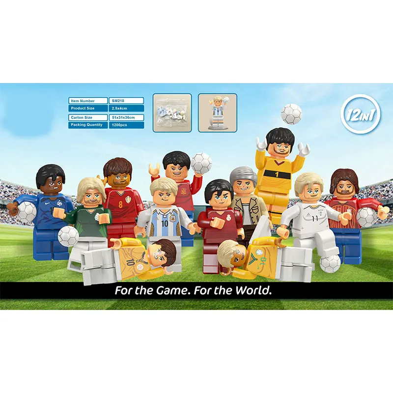 4CM Mini building block figure Party Cake topper Candy toys Figure for Children Birthday gift