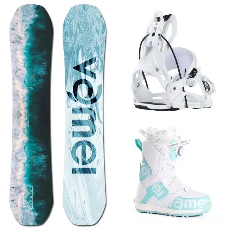 Snowboard ski set all-round snowboard Double Camber Snowboard ski shoe set