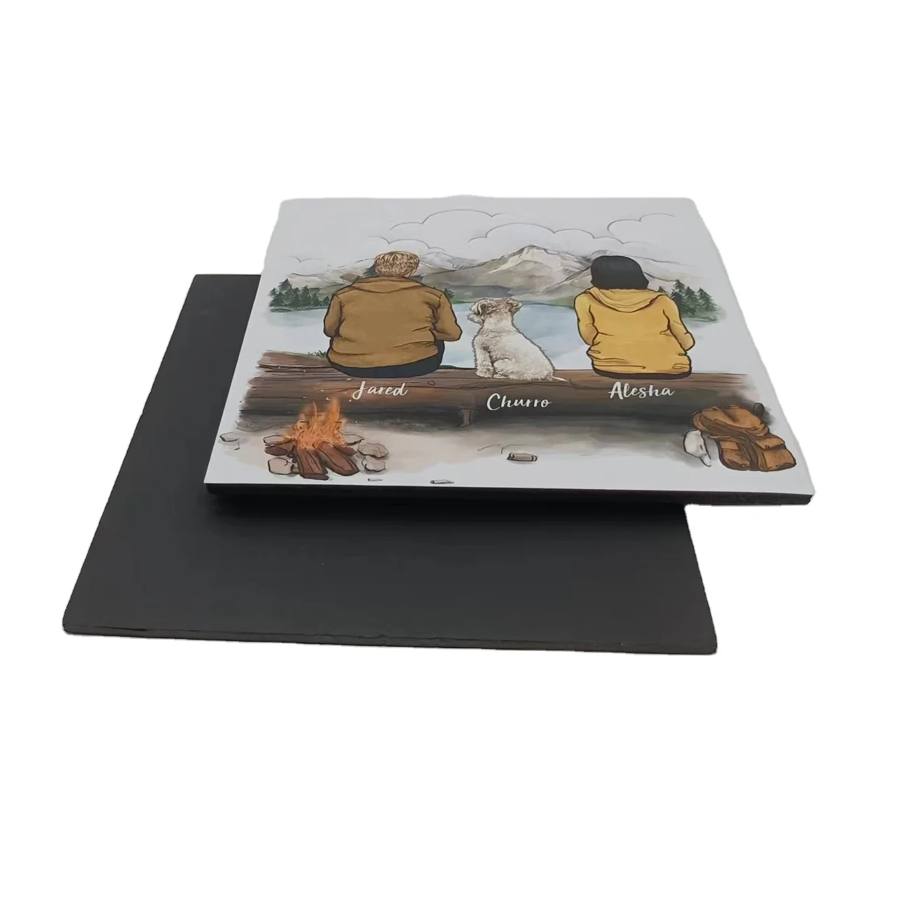 Cheap and convenient light and Pasteable china sublimation plaques blanks photo frame