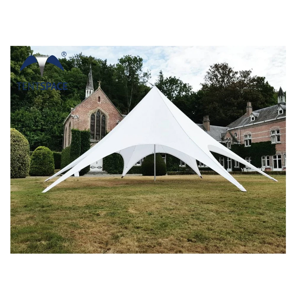 Customized Printing Star Shaped Camping Tent Outdoor Events 12 M Star Spider Tent for Glamping