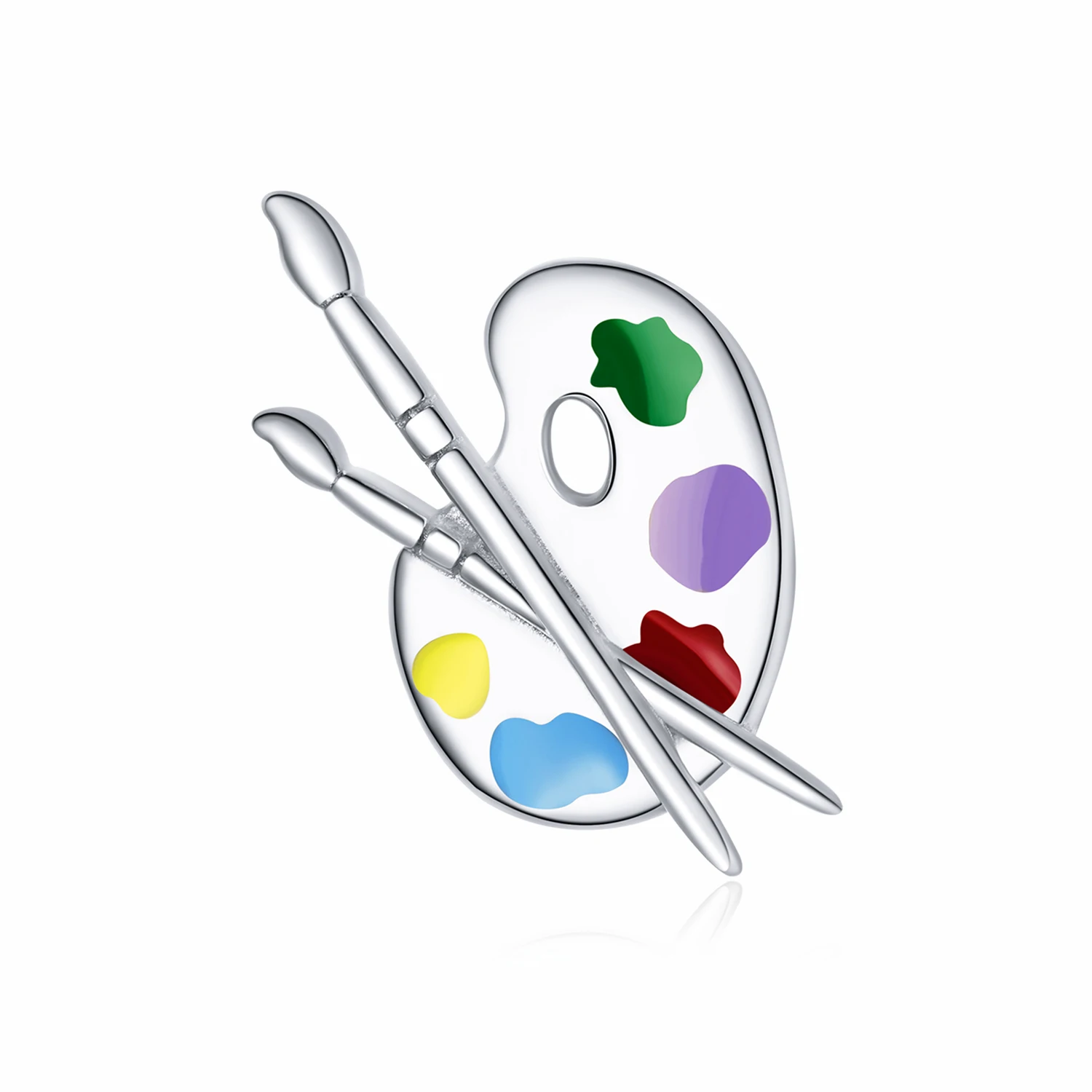 Colorful Palette Bracelet Bead Creative Life 925 Silver Drop Oil DIY Accessories Accessories BSC359