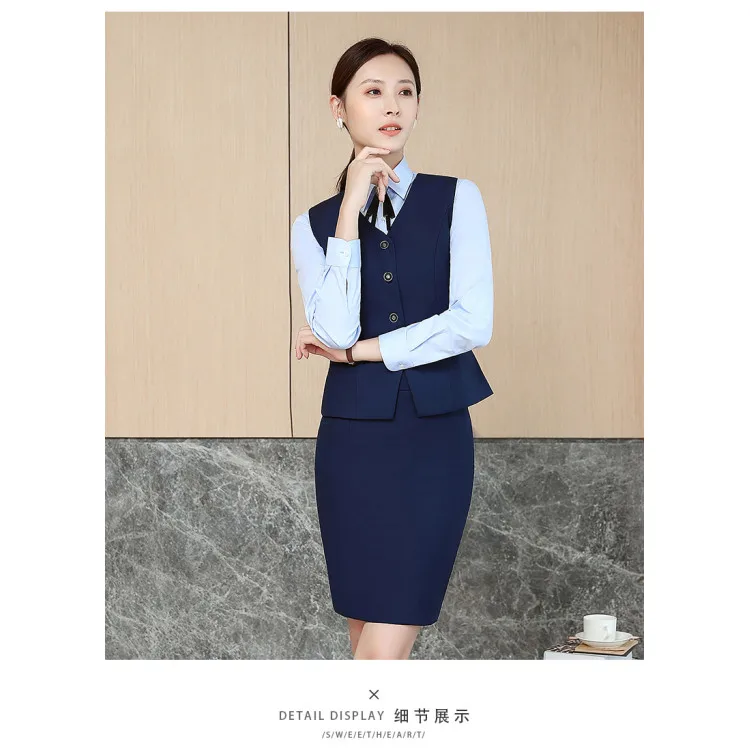 Female Suit Lady Western Wear for Office Suits Skirt 2 Piece Set Women