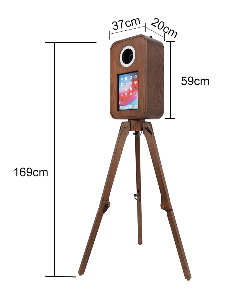 2024 DSLR винтажная деревянная фотобудка iPad для 12 9 вечеринок и мероприятий