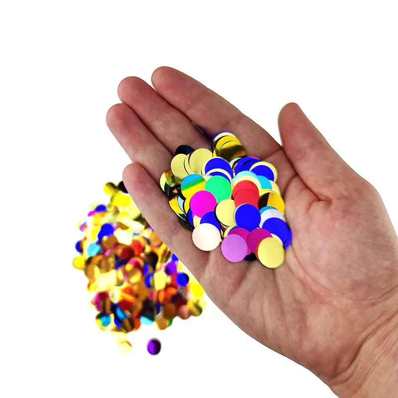 Multicolor Shiny Circle Flameproof Confetti Metal Bulk Wedding Festival Party Decoration