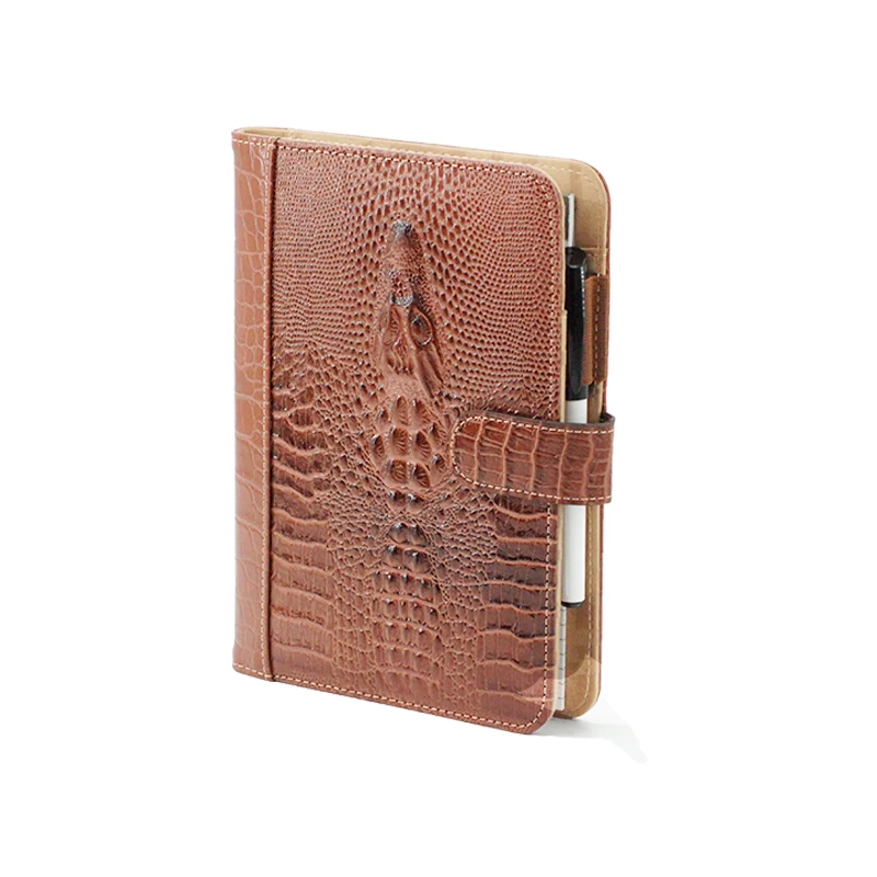 
A5 Professional Padfolio/Business Confrence Portfolio/Diary Organizer with Snap Closure,5x8in Notepad,Executive leather folder 