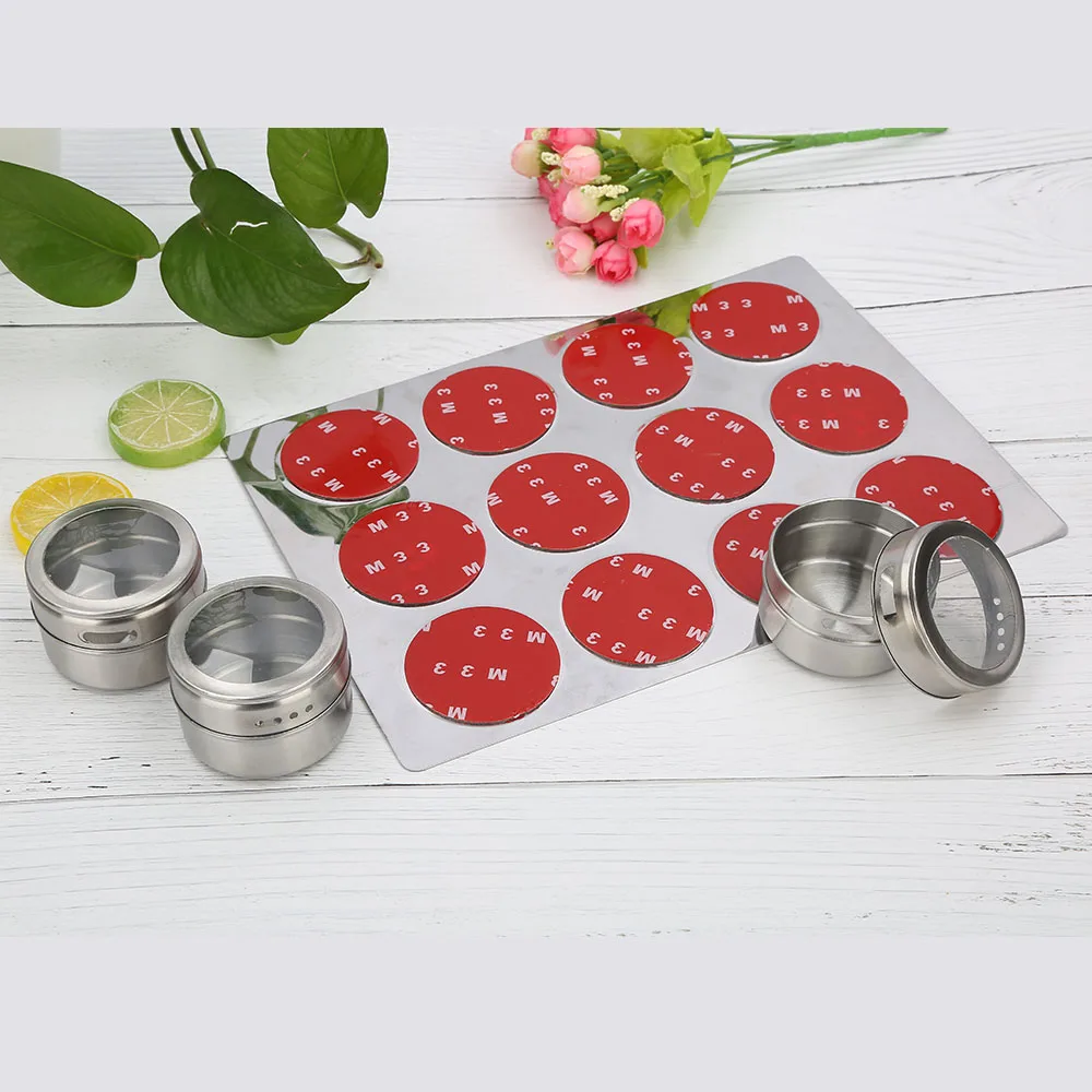 Light Convenient Classification Clearly Good Preservation Ability Magnetic Spice Tins
