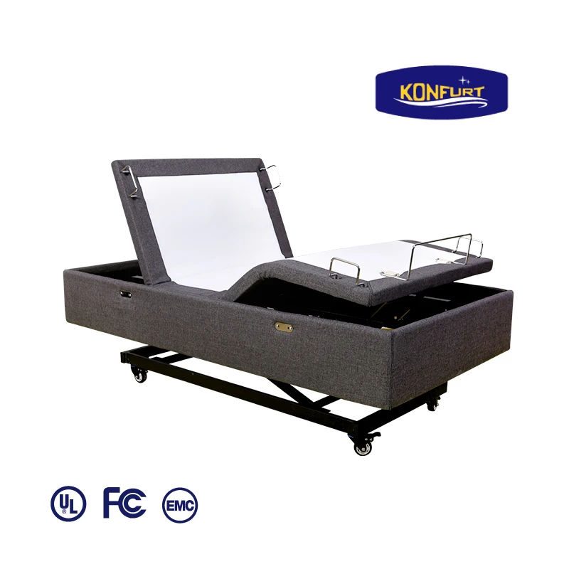 K.Single Four DC Power Bed for Elderly People Home Care Heavy Lift Capacity of Up to 750 lbs