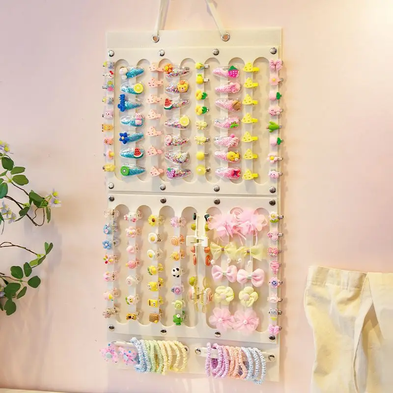 Soft Felt Bow Holder for Girl Hair Bows Headband Hair Ties Clip Storage Display