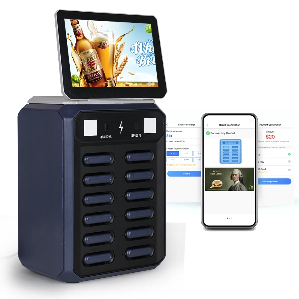 Shared Power Bank Developer Rental Station Wireless Powerbank 5000Mah Charging Station For Restaurant