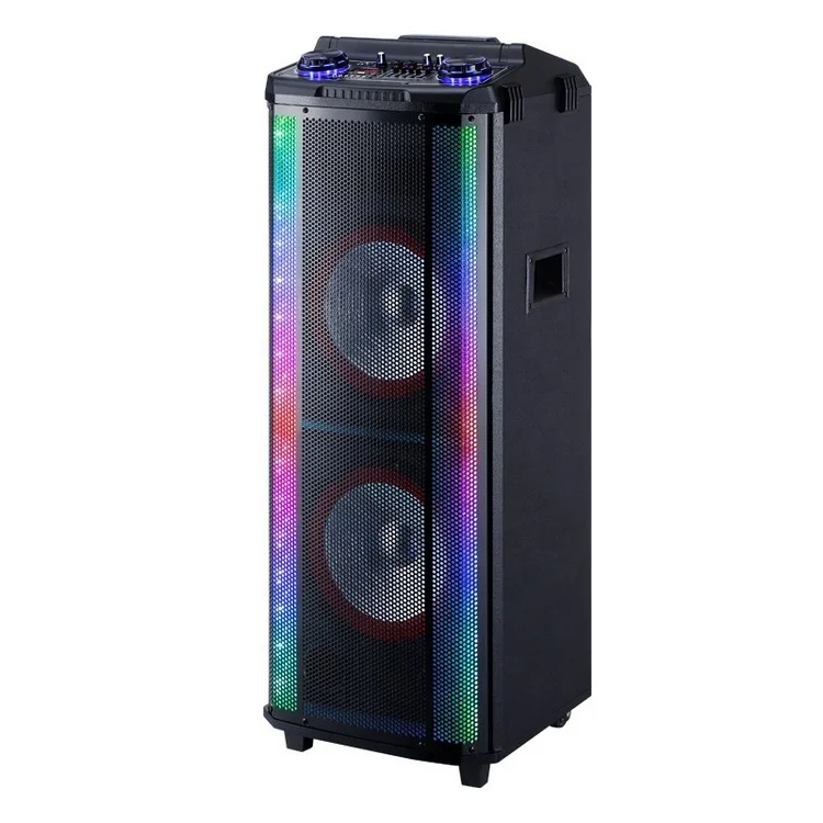 TD1070 10Inch speakers Retro boombox caixa de som powered subwoofer portable outdoor karaoke speaker with mic and blue tooth