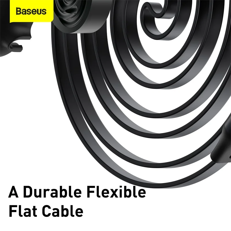 Baseus 100W 1.2m 3 in 1 Type-C to M+L+C Retractable Transfer Fast Charging Charger Data