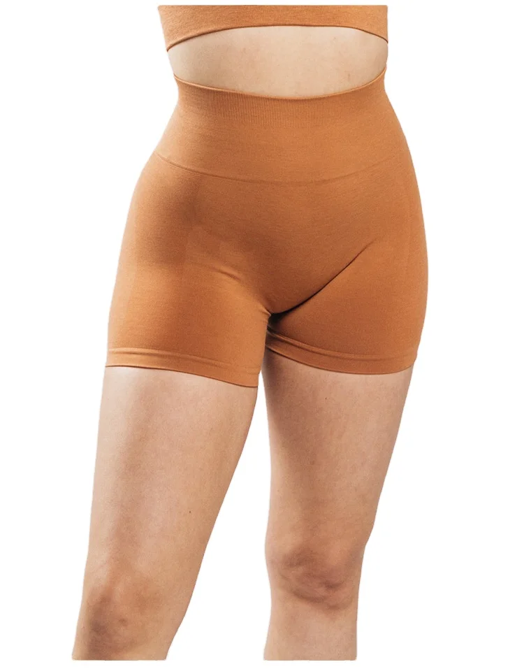 51% Polyamide 38% Polyester 11% Elastane fabric yoga gym shorts Seamless AMPLIFY SHORTS