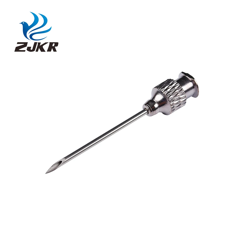 CETTIA KD405 round hub design luer lock hypodermic cattle syringe needle reusable stainless steel for pigs
