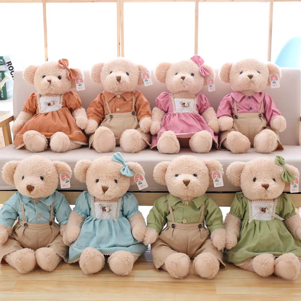 Custom Stuffed Animal Cute Plush Teddy Bear Wear beautiful clothes