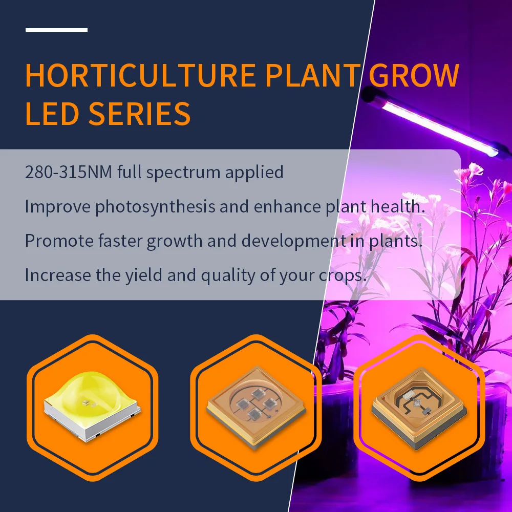 3535 purple color UV led chip use for toothbrush case 265nm 275nm 310nm 395nm Ultraviolet LED chip UVA UVB UVC is available