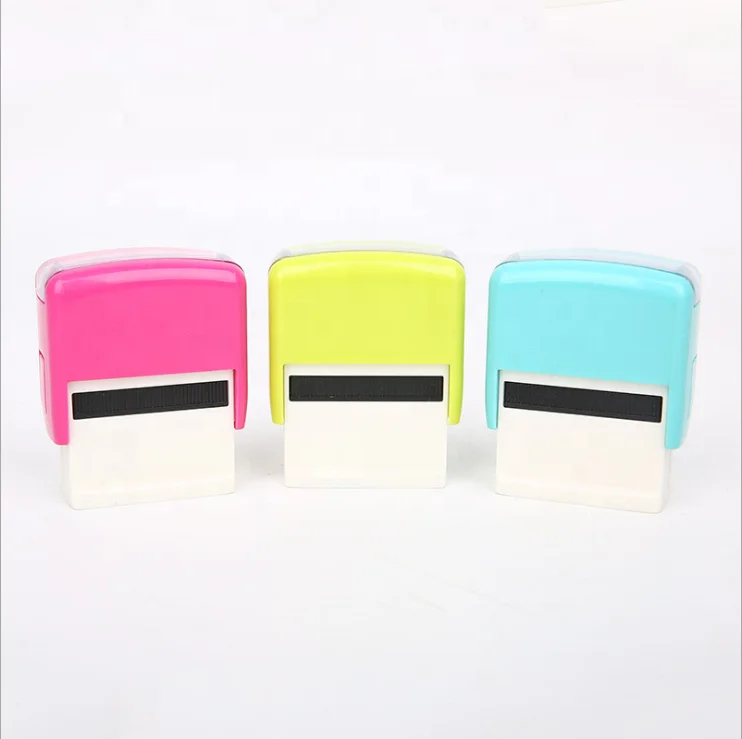Office Stationery Plastic Colorful Custom Self-inking Date Stamp Machine
