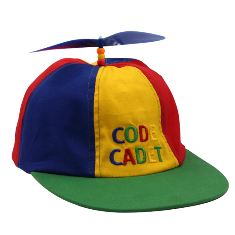 High quality embroidery colorful helicopter snapback cap hat