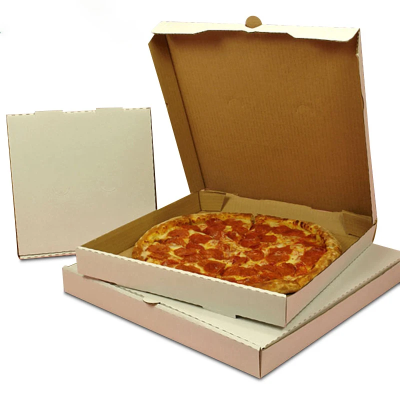 Wholesale Custom Design Printed Food Grade Biodegradable Packaging Pizza Boxes with Logo