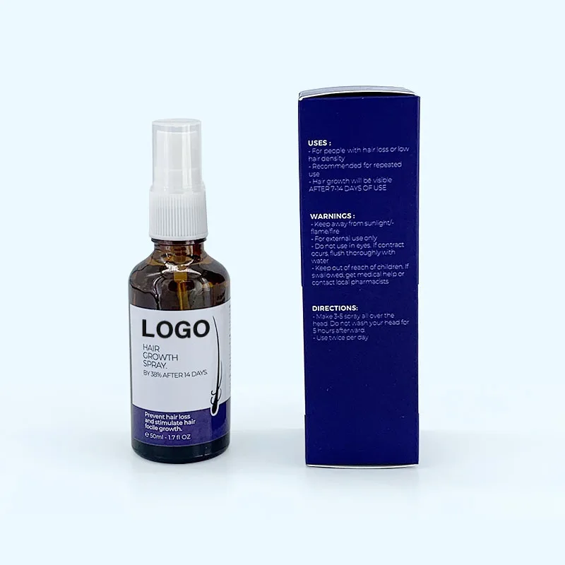Customized Super Effective Hair Growth Elixir Anti-hair Loss Tonic Organic Hair Growth Spray for Men