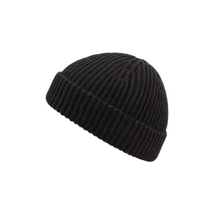 Wholesale High quality Solid Color Beanie Hat For Unisex New Plain Knitted Hat Embroidery Beanie Hat winter beanie
