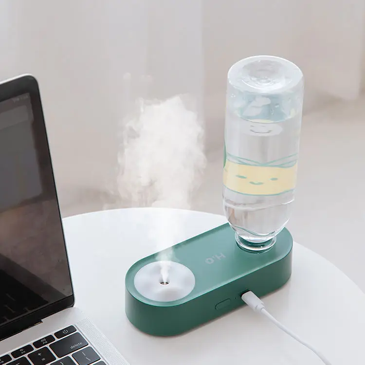 Mini Personal Water Mist Maker Fogger Ultrasonic Rechargeable Usb Air Face Humidifier with any bottle of water