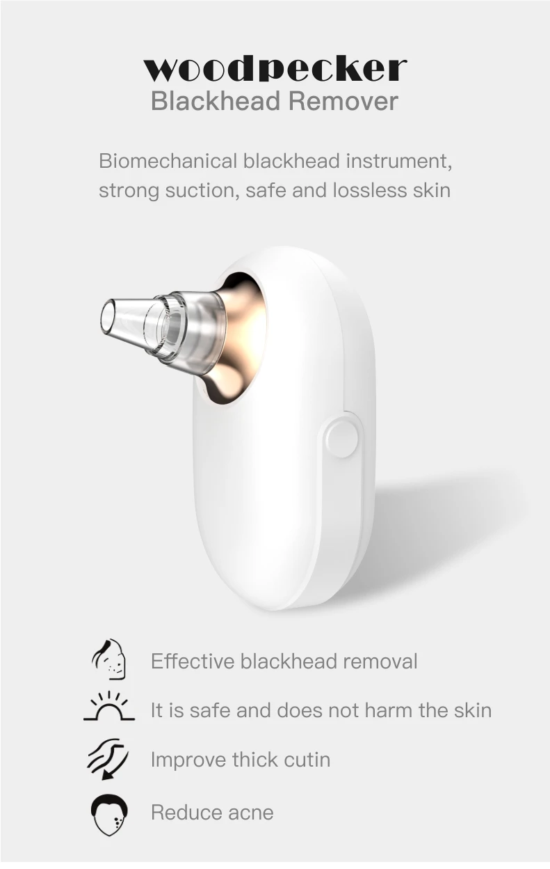 5 in 1 Private Label Hot Sell Portable Electric Facial Suction Skin Pore Cleaner Blackhead Remover Vacuum