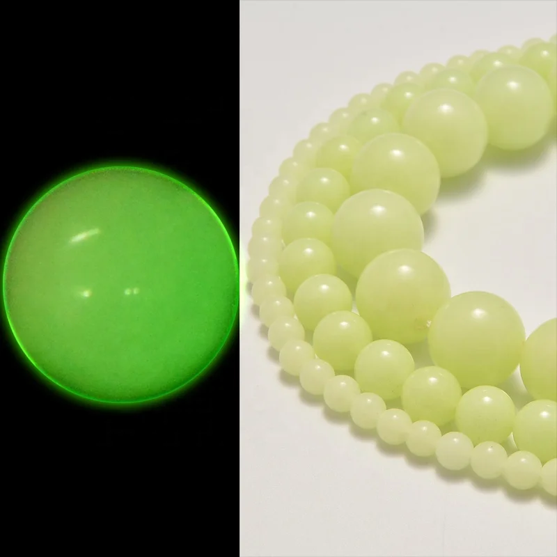 YIZE NEW ARRIVE best selling glass glow in the dark beads for Pendant Jewelry Making