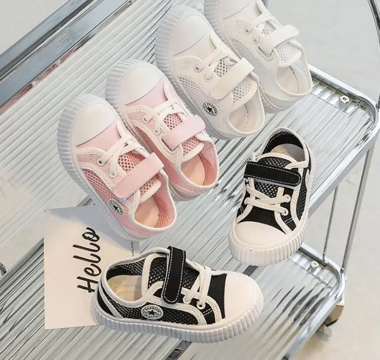 NEW  Light Weight Girls Casual Shoes Breathable Custom Boys Walking Shoes Fashion Kids Canvas Shoes