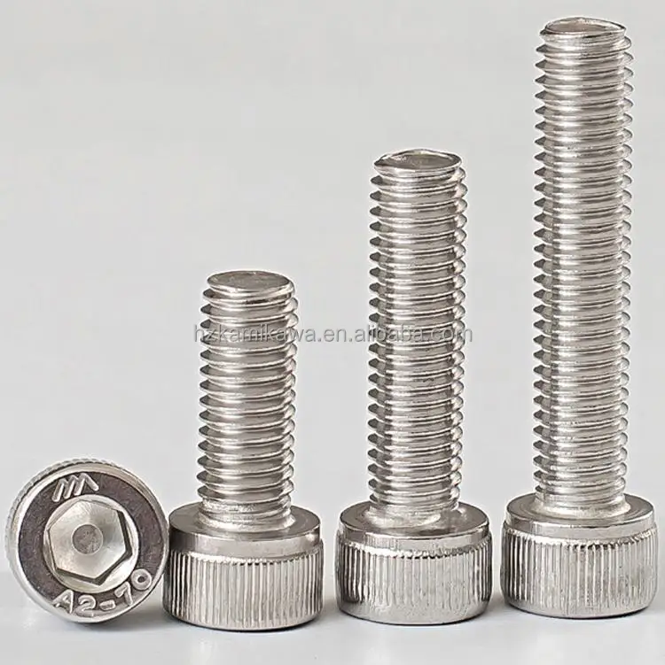DIN EN ISO Hexagon Socket Head Cap Screws with Metric Fine Pitch Thread Stainless Steel Factory Custom