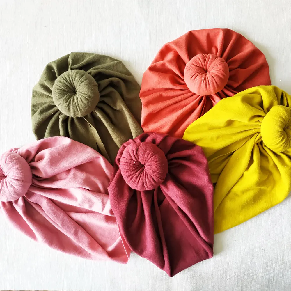 baby winter hat newborn turban hat with bows