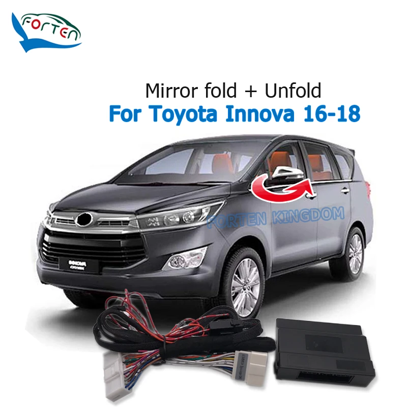 Intelligent Auto OBD Safety Folder Mirror Car Door Side Automatic Folding Kit Module For Innova 2016-2018