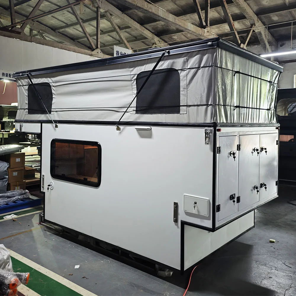 New design truck camper ford ranger raptor slide on rv pickup truck together camper