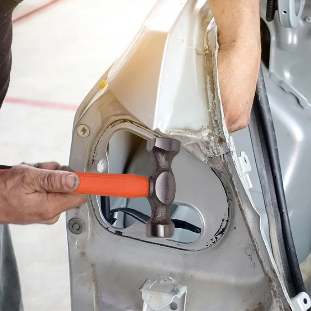 7Pcs Auto Body Shaping and Forming Fender Roller Fixer Dent Remover Repair Hammer and Dolly Set