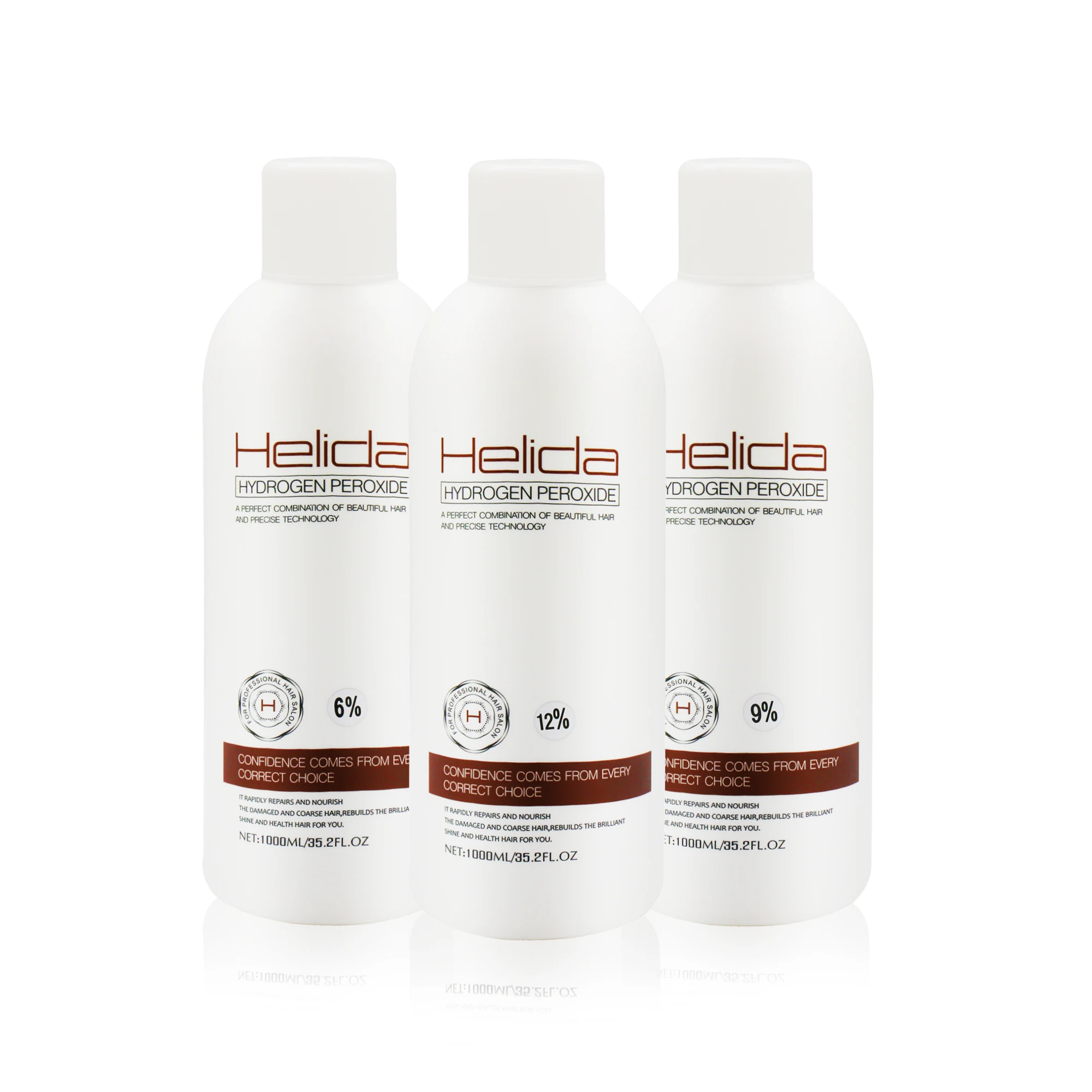 HELIDA Professional OEM ODM Private Label Hair Color Dye 1000ml Hair Peroxide Hydrogen For Salon Use