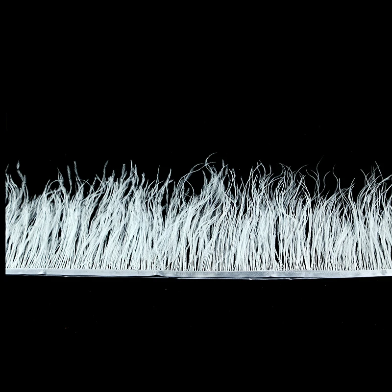 GU116 HILEADES High Quality Ostrich Feather Fabric Feather Trim