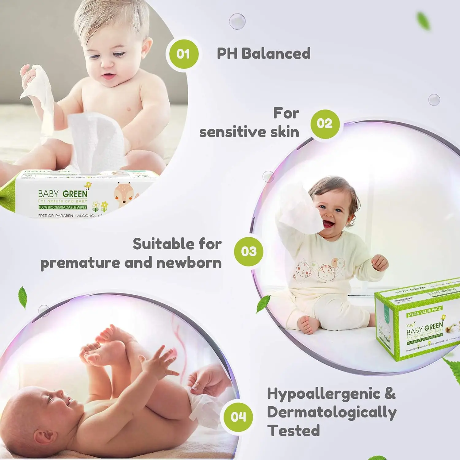 Multipurpose Innovative Hypoallergenic And Unscented Free Sample Products Professional Warmer New Born Baby Wipes