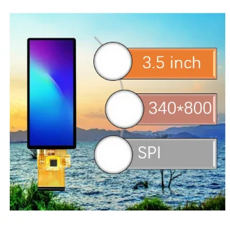 3.5 inch tft lcd 340*800 display SPI interface lcd screen display