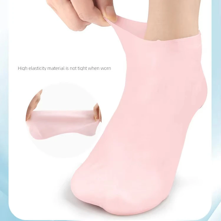Factory Direct Sales Foot Care Shock Absorption protection Foot Gel Material Boat Socks