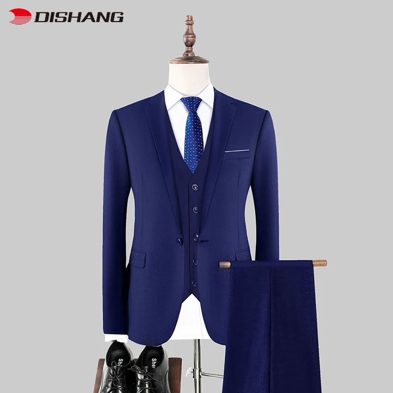 Mens Suits & Blazer 3 Piece Wedding Business Suit Slim Fit Male Classic Style Hot Sale Trendy